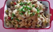 Recipe for diced pork belly with tender bamboo shoots