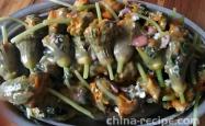 The recipe for making pumpkin flowers