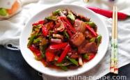 Practice of Twice cooked pork with Double Peppers
