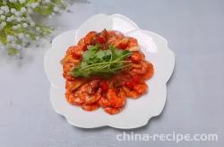 The method of making wine braised prawns