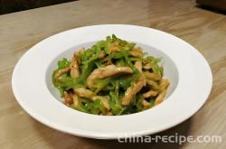 The recipe for spicy chicken shreds