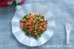 Stir fried dried tofu with peas