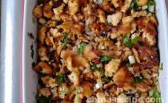 The method of making fried tofu shreds