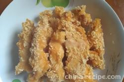 The recipe for crispy chicken fillet