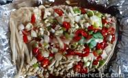 The method of making tin foil enoki mushrooms