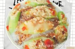 The method of making Golden Garlic Silk Melon Gu