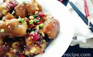The recipe for spicy and crispy pork trotters