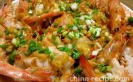 Garlic flavored vermicelli shrimp recipe