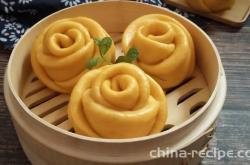 How to make pumpkin rose Mantou