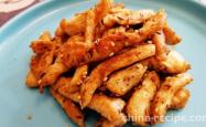 The recipe for cumin chicken breast meat