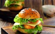 The recipe for kimchi chicken burger