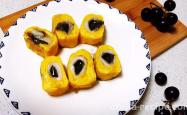 How to cook thick eggs with black sesame rice dumpling