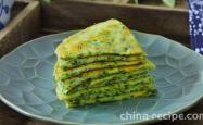 Practice of chrysanthemum egg cake