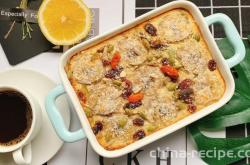 The recipe for grilling oats with bananas