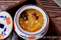 How to make millet and sweet potato Congee