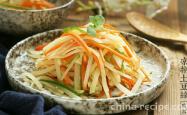 Method for making summer side dishes with cold potato shreds