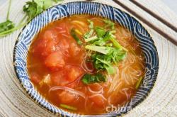 The recipe for tomato rice noodles