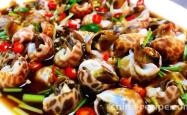 The method of making water soaked flower snails