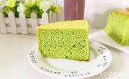 The recipe for spinach chiffon cake