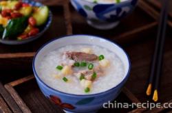How to make scallops and ribs Congee