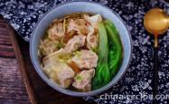 Practice of fresh shrimp and pork Wonton