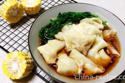 The recipe for making pork and sweet corn filling dumplings