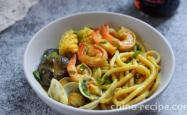 Recipe for Seafood Curry Udon Noodles