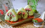 How to nourish Rice and vegetable roll with paste heart