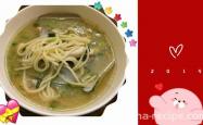 Method for making seafood razor clam noodles
