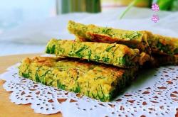 Practice of Egg Cake with Fennel Seedling