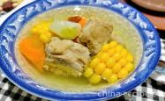 The recipe for carrot corn pork rib soup