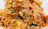 Stir fried Chaozhou Rice noodles with Egg and Sausage