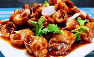 The recipe for spicy flower snails