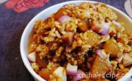 The method of making winter melon sausage stewed rice