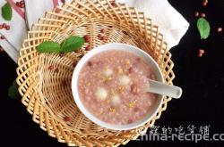 How to make red bean dumpling sugar Congee
