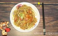 Recipe for Cabbage Sausage Stir fried Noodles