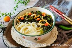 Recipe for Snow Vegetable Shredded Noodles
