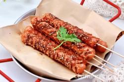 The recipe for flavored ham sausage