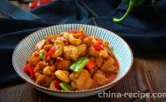 Recipe for sauce fried cashew chicken cubes