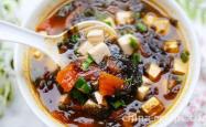 Recipe for Seaweed Tomato Tofu Soup