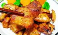 The recipe for honey sauce fried chicken breast
