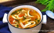 Recipe for Tomato Tofu Mushroom Soup