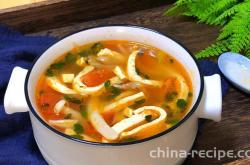 Recipe for Tomato Tofu Mushroom Soup