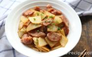 Recipe for Sausage and Potato Slices