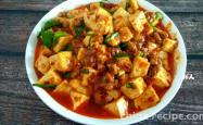 The recipe for spicy meat foam tofu