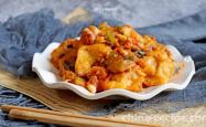 The recipe for sweet and sour eggplant