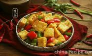 The recipe for taking a bite of tofu with oyster sauce