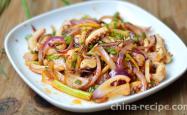 The recipe for onion and squid whiskers