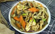 The method of stir frying mushrooms