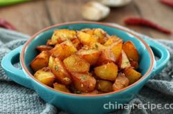 The recipe for spicy cumin potato chunks